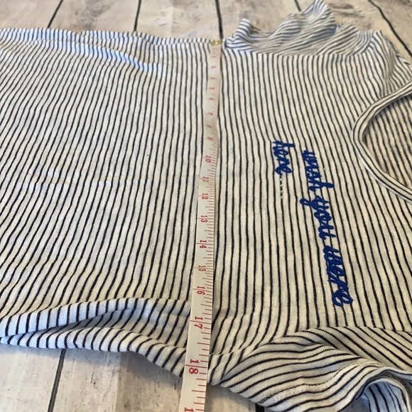 Express Striped "Wish You Were Here" Tee - Picture 10 of 12